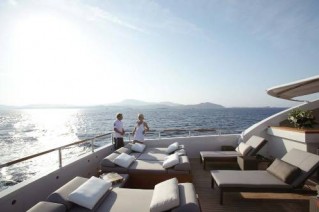 Yacht taTii - the upper sundeck